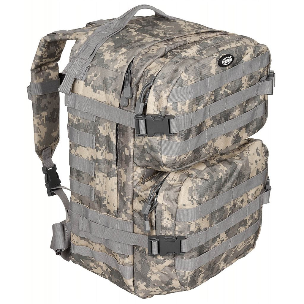 Mochila táctica ASSAULT II negra 40 l (30 x 48 x 27 cm)