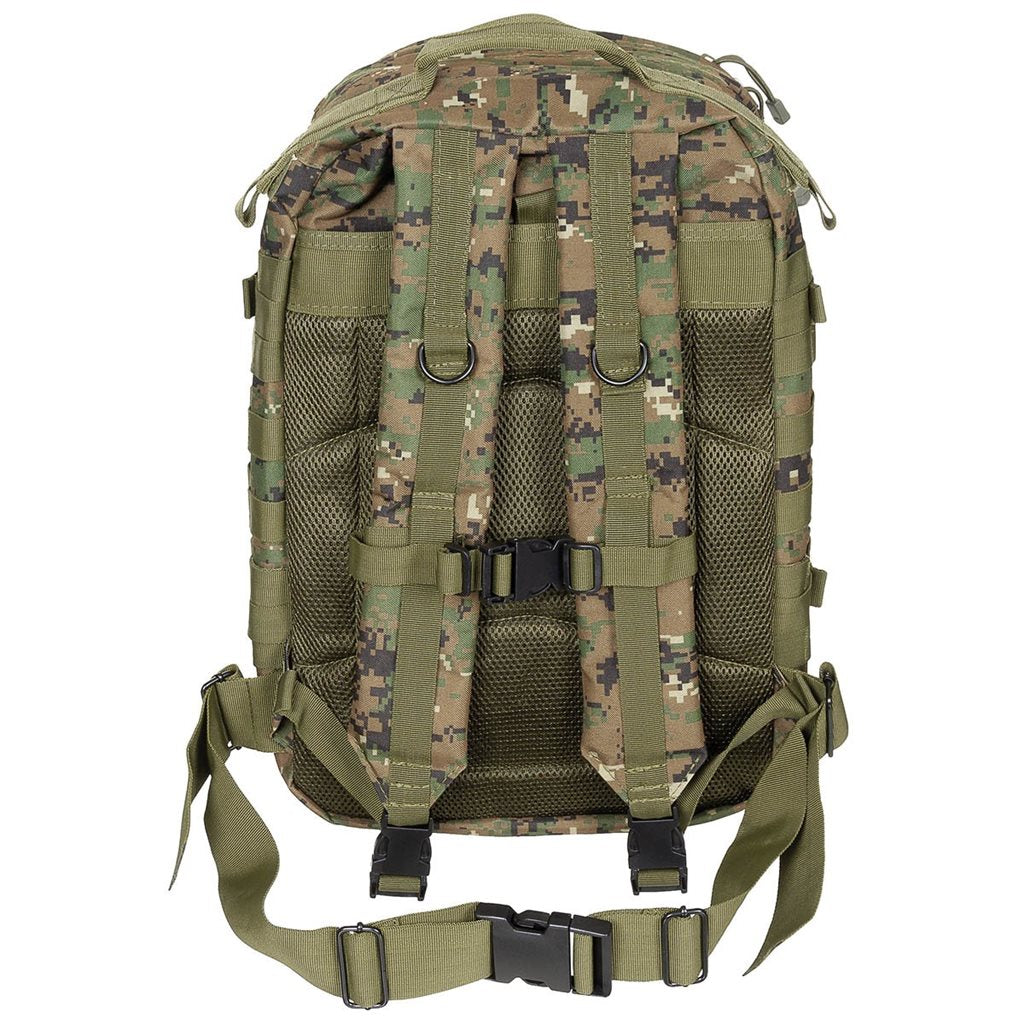 Mochila táctica ASSAULT II negra 40 l (30 x 48 x 27 cm)