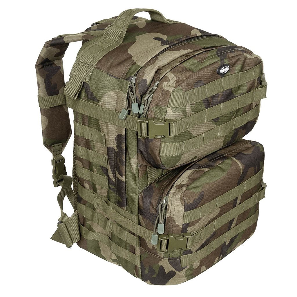 Mochila táctica ASSAULT II negra 40 l (30 x 48 x 27 cm)