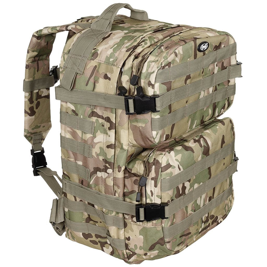 Mochila táctica ASSAULT II negra 40 l (30 x 48 x 27 cm)