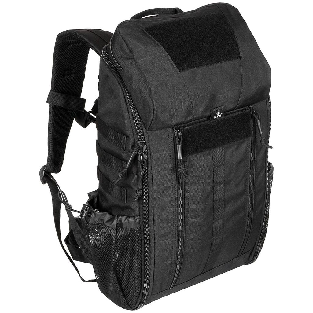 Mochila Medic Pack 30 negra con apertura total, aprox. 30 litros, para material sanitario