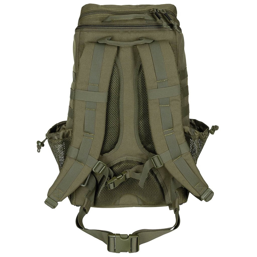 Mochila Medic Pack 30 negra con apertura total, aprox. 30 litros, para material sanitario