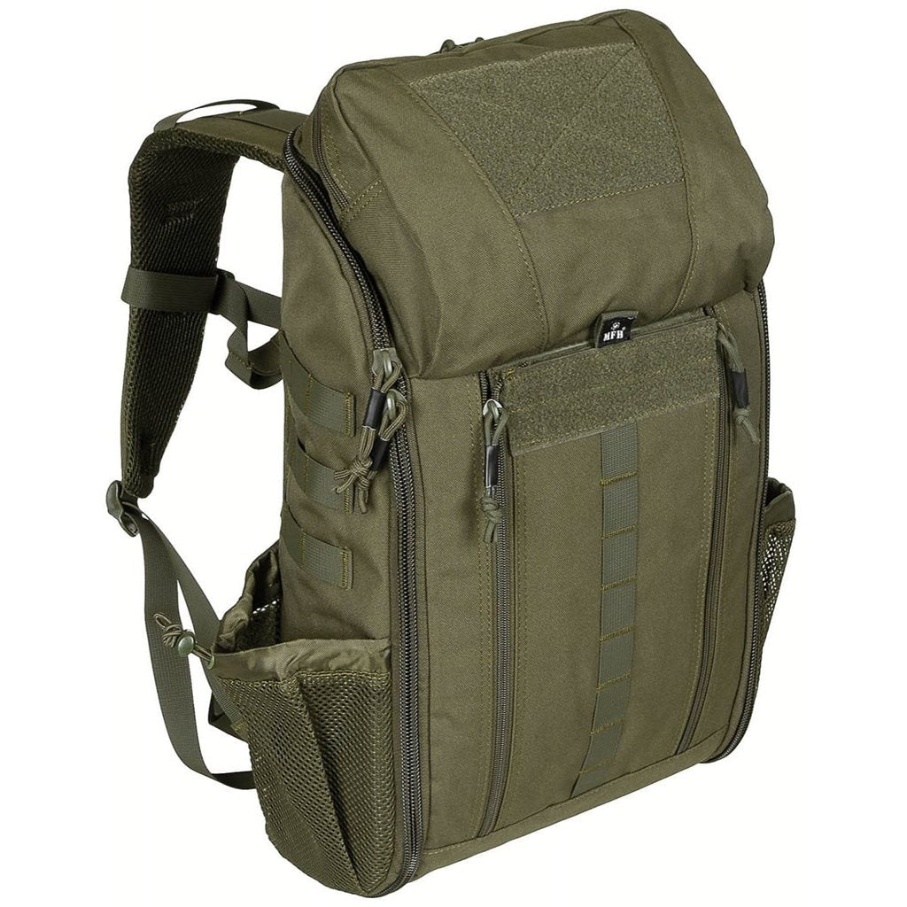 Mochila Medic Pack 30 negra con apertura total, aprox. 30 litros, para material sanitario