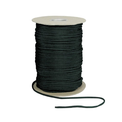 Bobina de paracord de nylon 550 lb (250 kg), Ø 4 mm, 300 m, negra