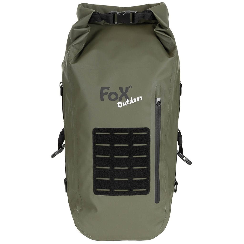 Mochila DRY PAK 30 verde impermeable vista frontal