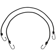 Goma elástica de sujeción negra con ganchos metálicos, 75 cm, ø 6 mm