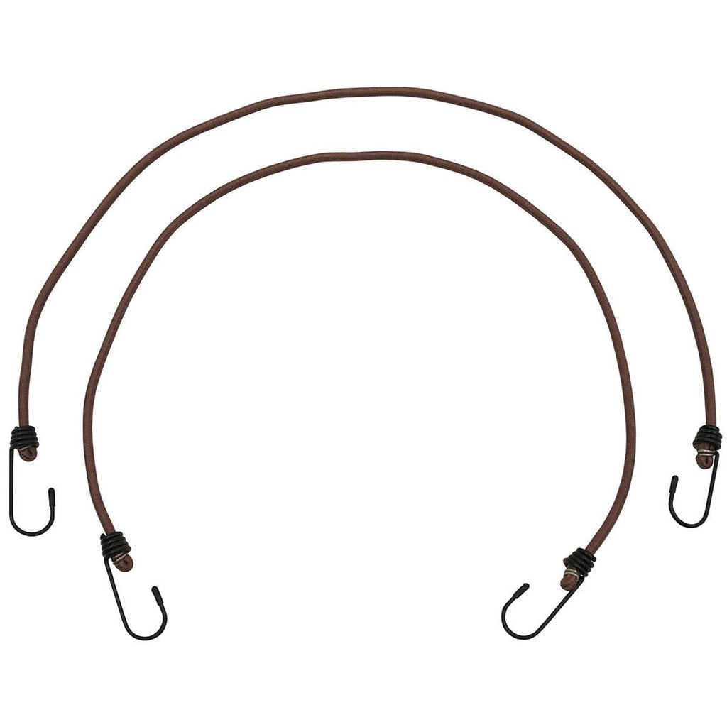 Goma elástica de sujeción negra con ganchos metálicos, 75 cm, ø 6 mm