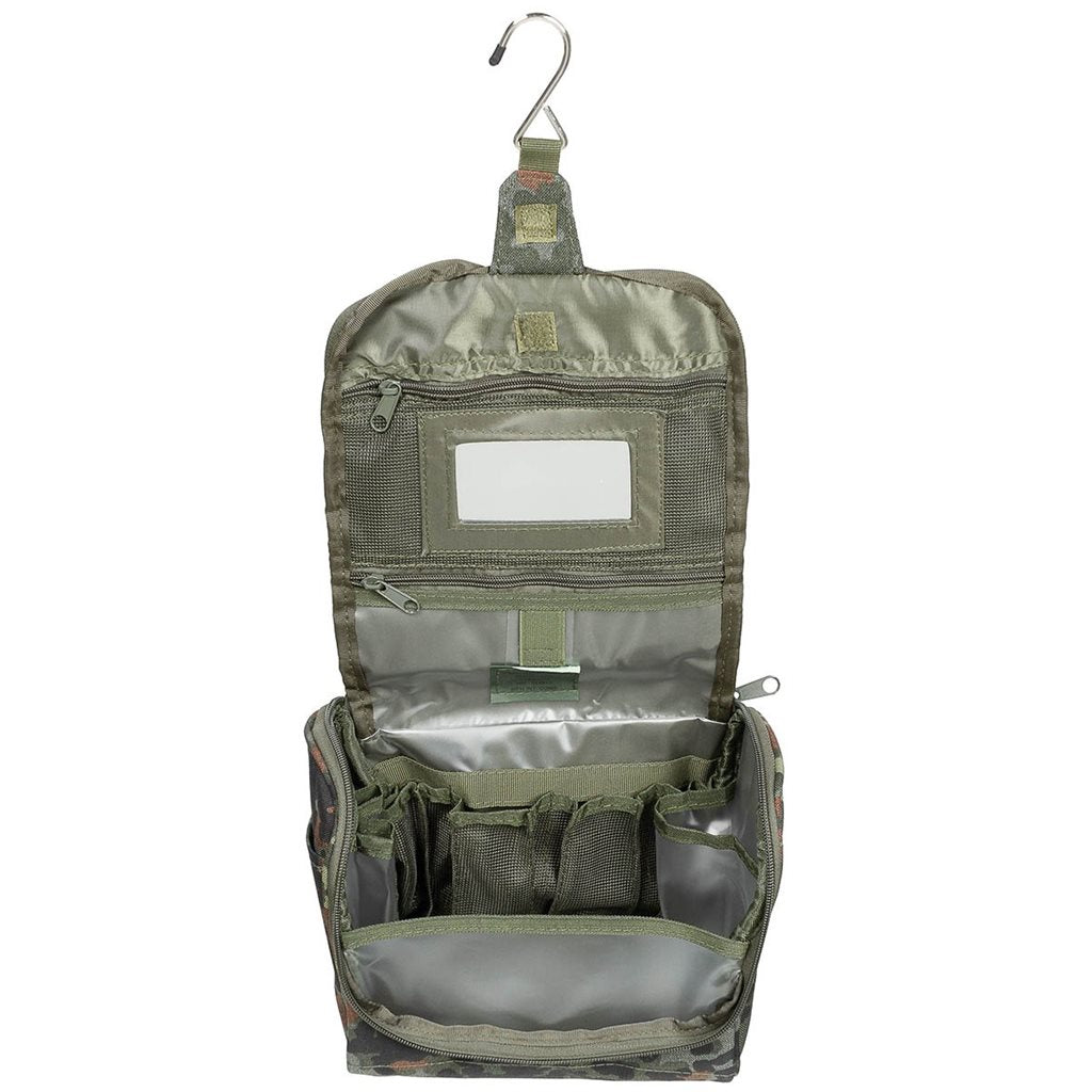 Neceser FLECKTARN de Cordura con bolsillos y espejo irrompible