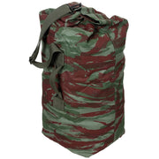 Bolsa naval francesa camuflaje leopardo usada con correa, aprox. 80 x 28 cm