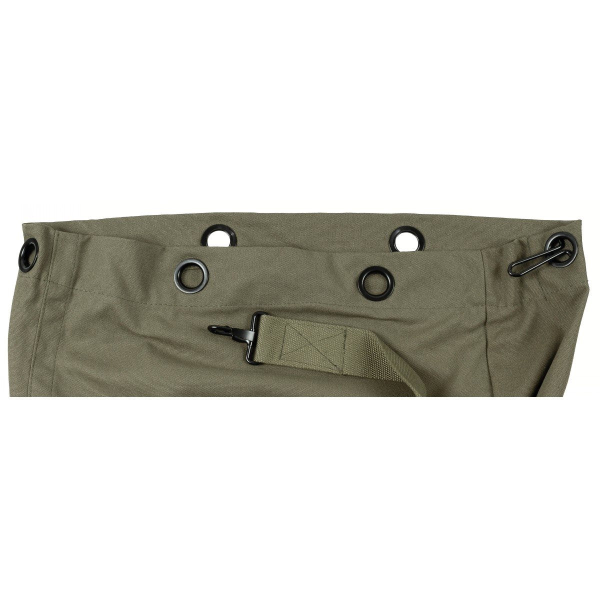 Saco marinero US ARMY verde 80 x 65 cm, 100% algodón, cierre con mosquetón