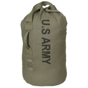 Saco marinero US ARMY verde 80 x 65 cm, 100% algodón, cierre con mosquetón