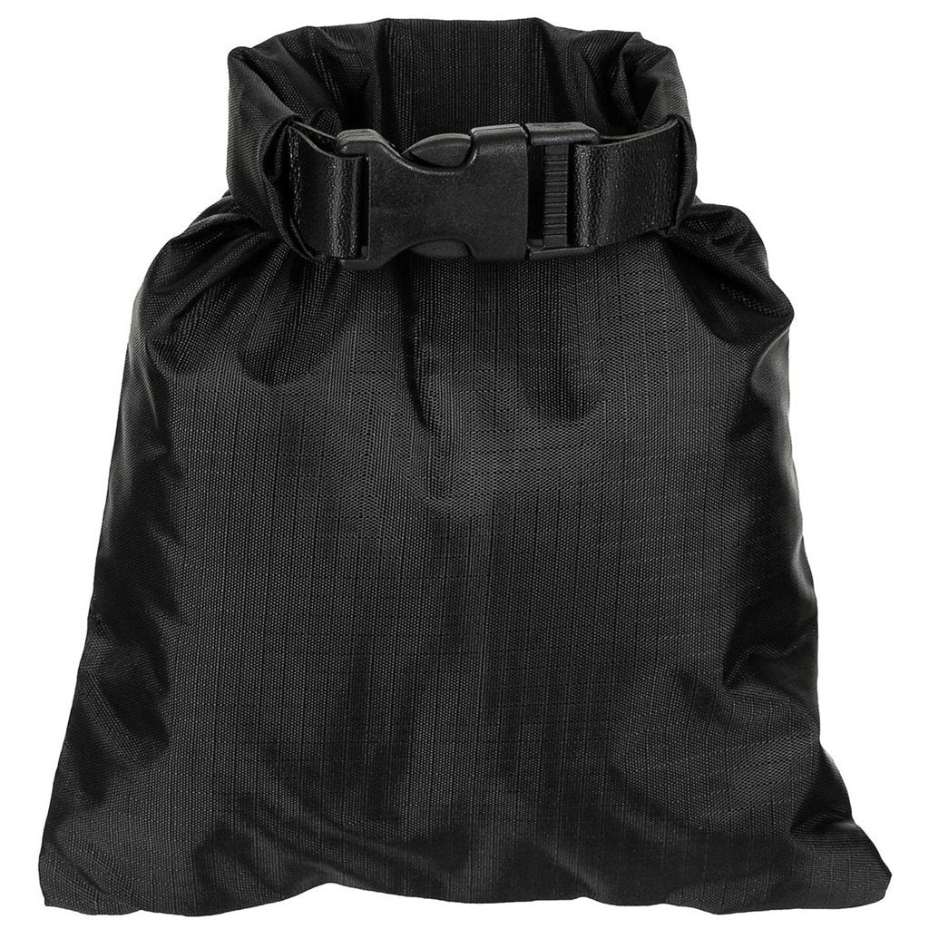 Bolsa impermeable pequeña 1 L rip-stop negra