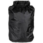 Bolsa impermeable ripstop negra 10 L, ligera y resistente para transporte y actividades al aire libre