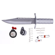 Cuchillo supervivencia RAMSTER Nerez con funda y set de supervivencia