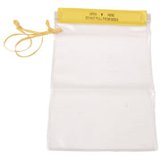 Funda impermeable transparente amarilla 180 x 250 mm colgante para el cuello