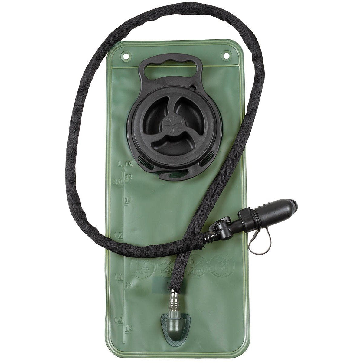 Bolsa de hidratación TPU 2,5 l con tubo y válvula