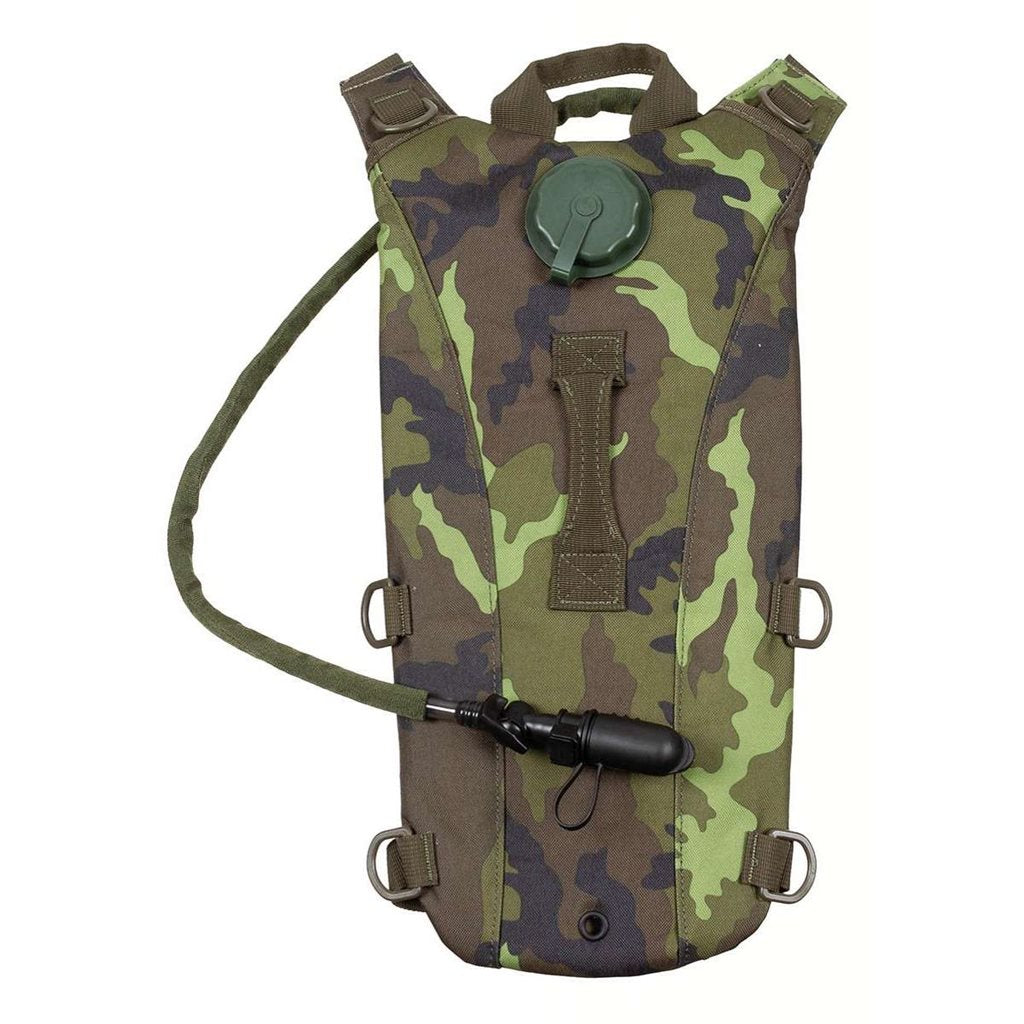 Mochila de hidratación EXTREME negra 2,5 l con manguera y boquilla, acolchado y correas ajustables