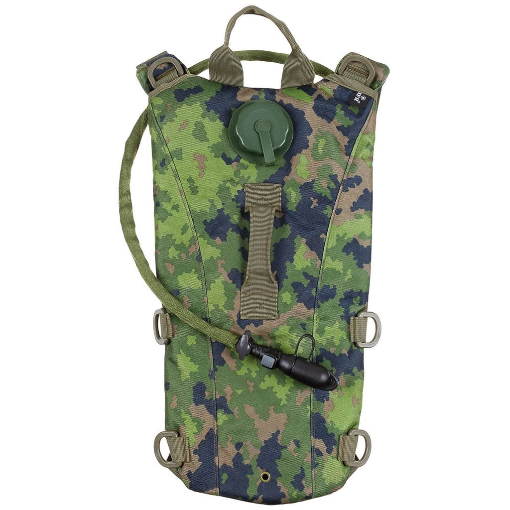 Mochila de hidratación EXTREME negra 2,5 l con manguera y boquilla, acolchado y correas ajustables