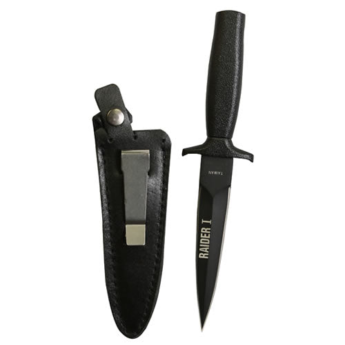 Daga RAIDER I acero inoxidable negro mate con funda