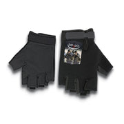 Guantes sin dedos Barbaric negros de ALBAINOX con palma antideslizante y ajuste de muñeca
