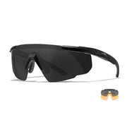 Gafas de tiro SABER ADVANCED con montura negra y dos cristales
