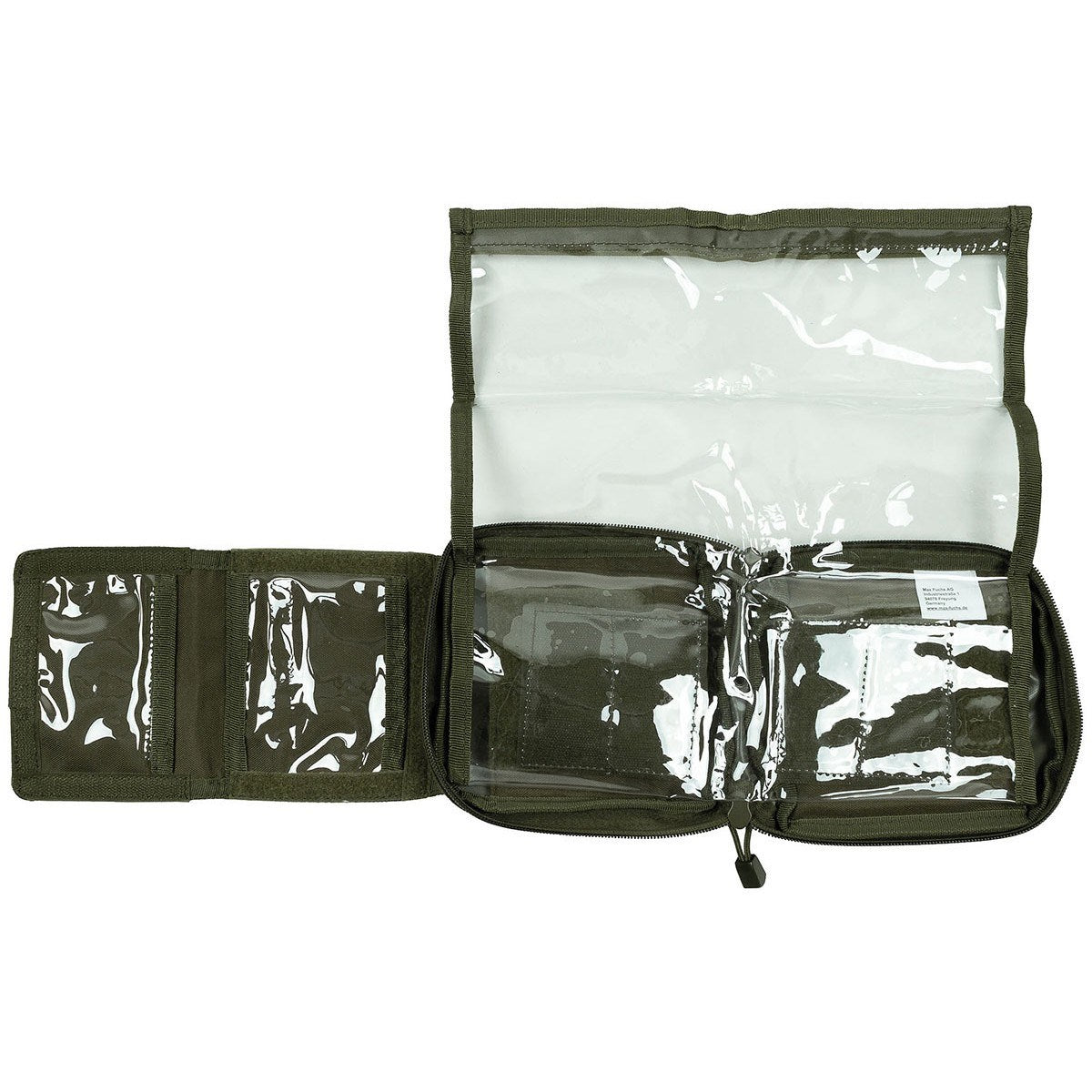Funda MOLLE plegable para mapa negra, organizador administrativo con bolsillo para mapas