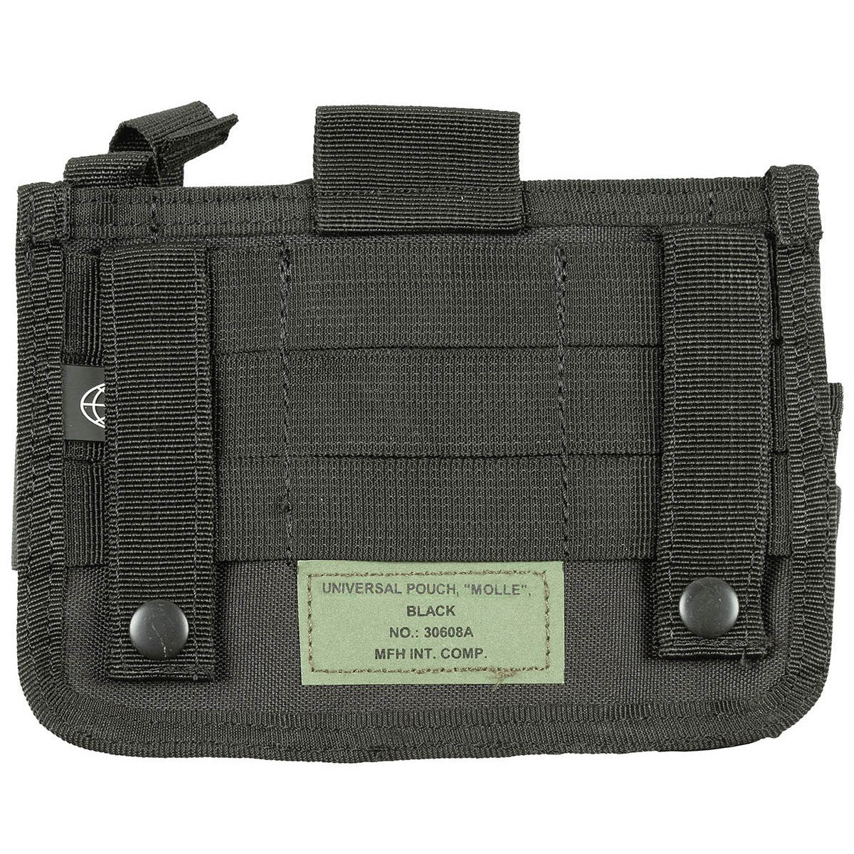 Funda de cinturón MOLLE negra para móvil, documentos y cuchillo