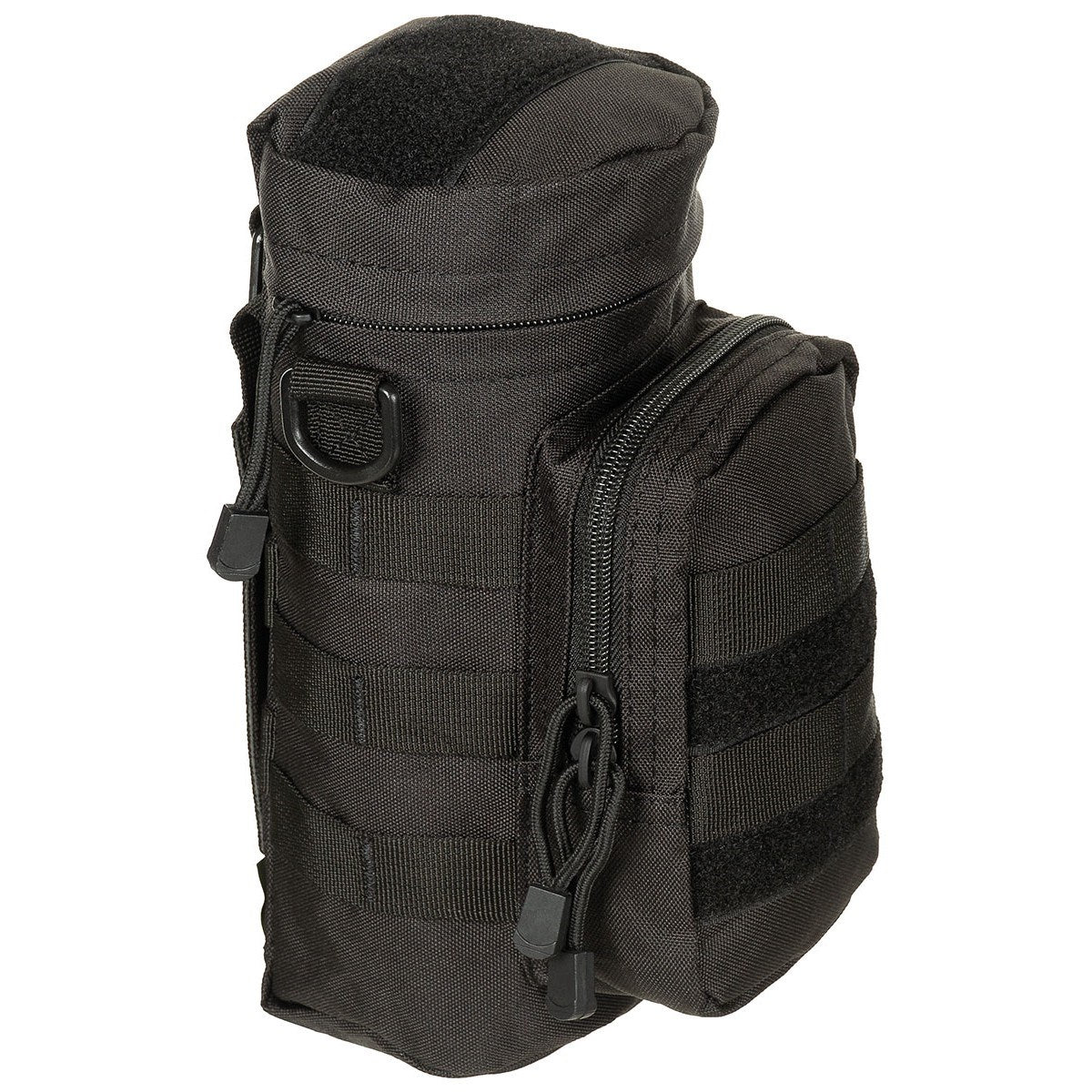 Bolsa grande MOLLE 11 x 25 cm negra, funda universal para sistema MOLLE