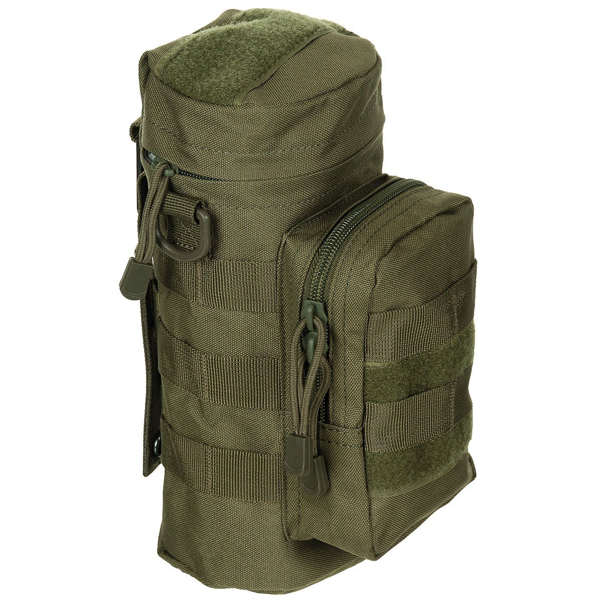 Bolsa grande MOLLE 11 x 25 cm negra, funda universal para sistema MOLLE