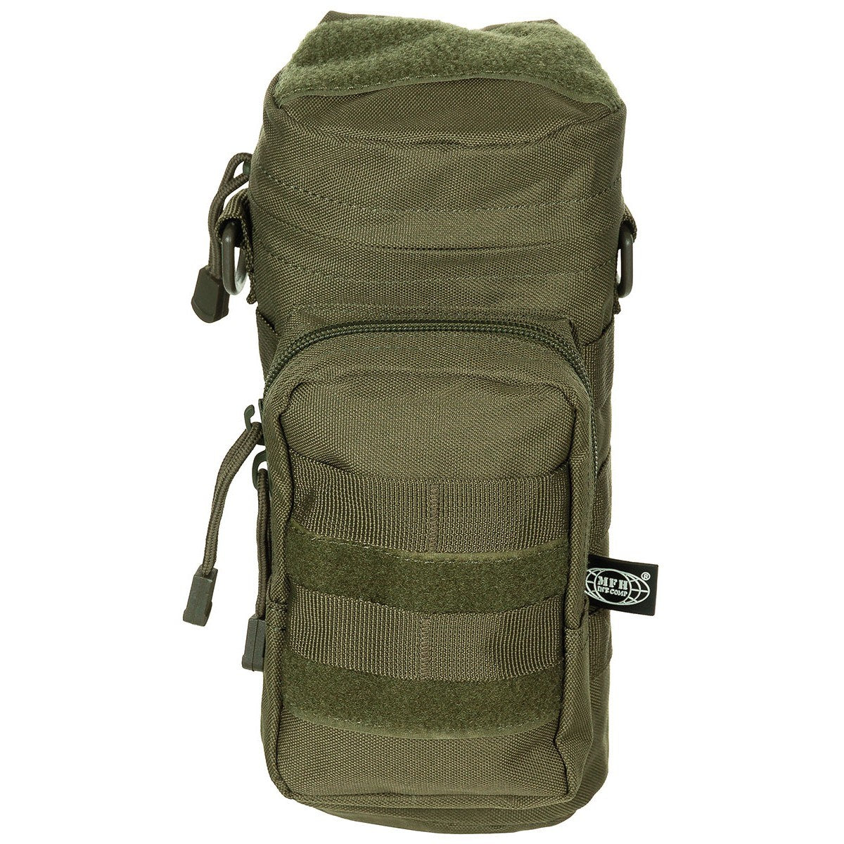 Bolsa grande MOLLE 11 x 25 cm negra, funda universal para sistema MOLLE