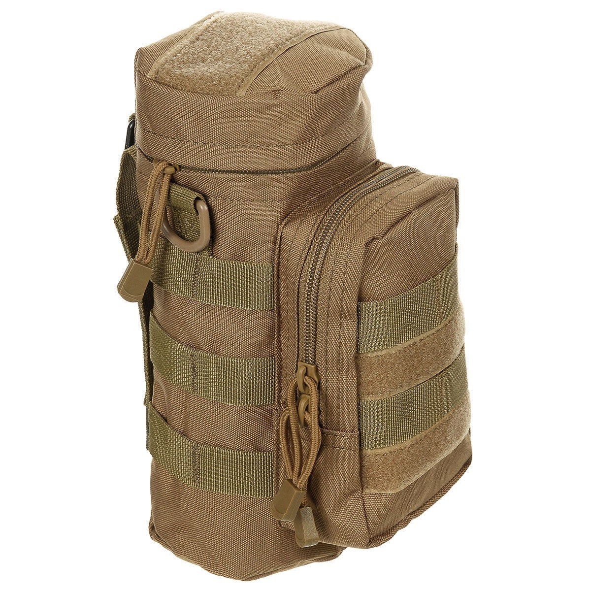 Bolsa grande MOLLE 11 x 25 cm negra, funda universal para sistema MOLLE