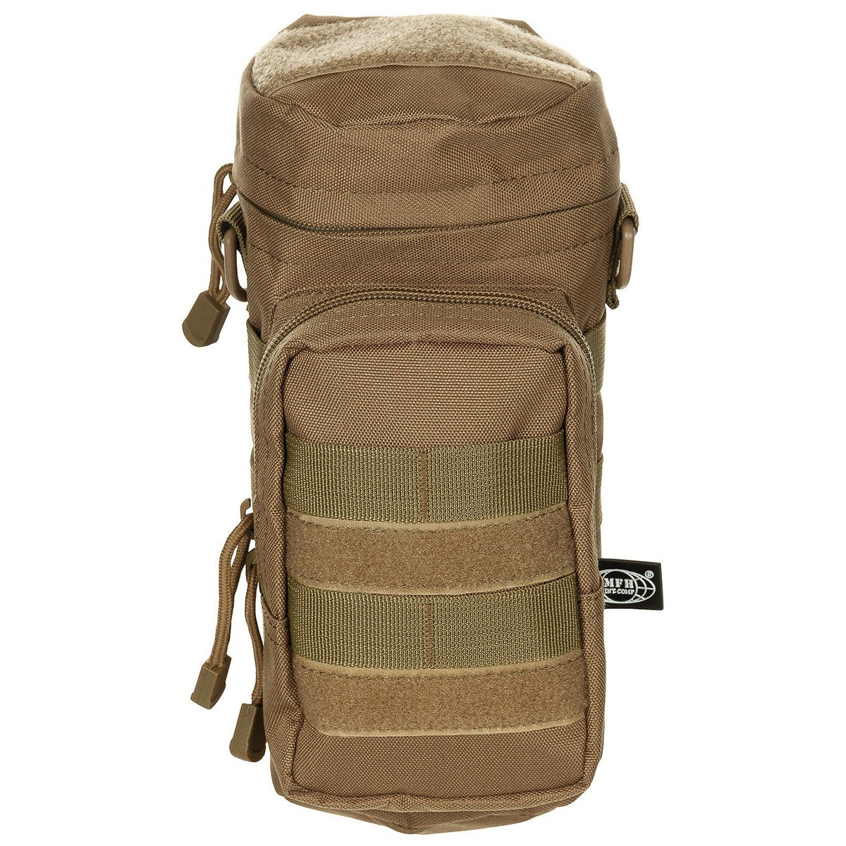 Bolsa grande MOLLE 11 x 25 cm negra, funda universal para sistema MOLLE