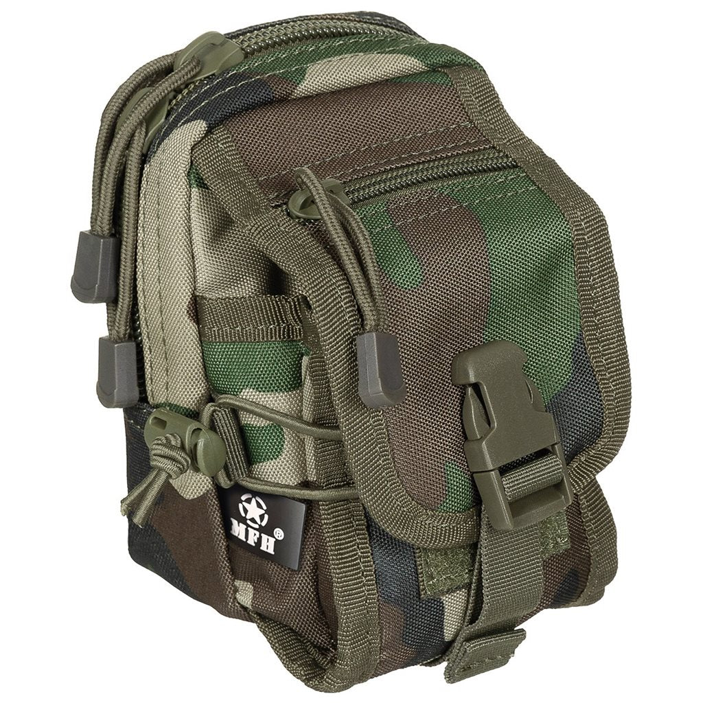 Funda para cinturón MOLLE Woodland, estuche compacto para teléfono, cámara y documentos