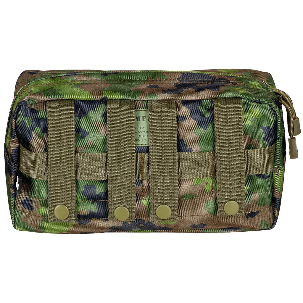 Bolsa multiusos MOLLE grande MAX-FUCHS con cuatro correas MOLLE y cierre de cremallera