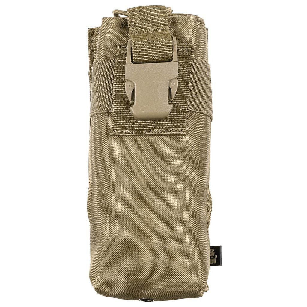 Funda para radio MOLLE negra, cierre con hebilla de plástico, 9 x 5 x 20 cm