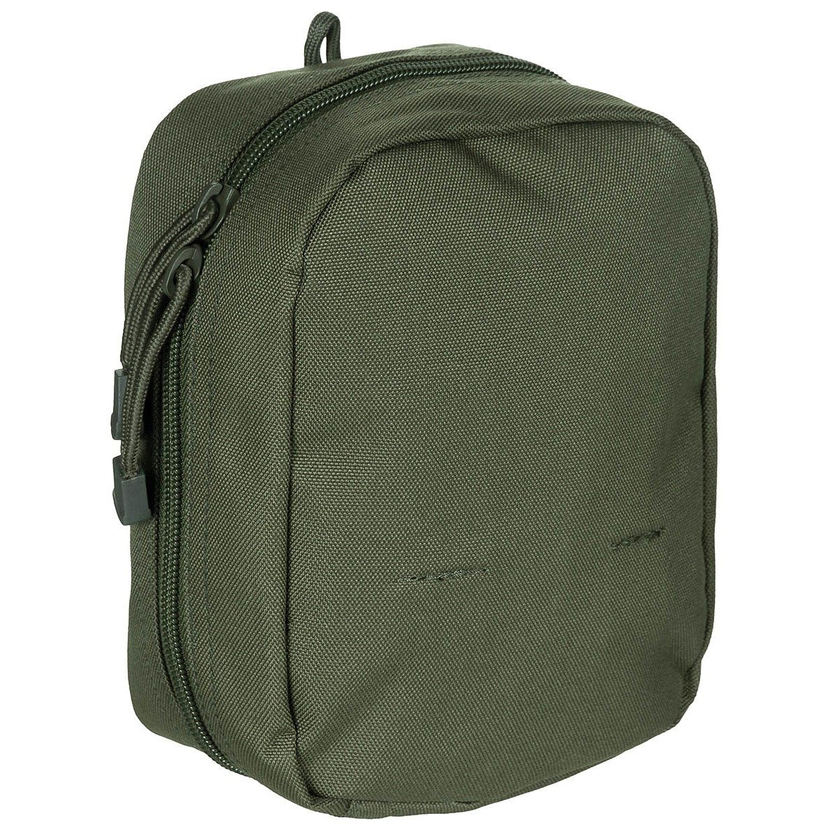 Funda MOLLE multiusos pequeña 13x7x19 cm negra con correas MOLLE y cierre de cremallera