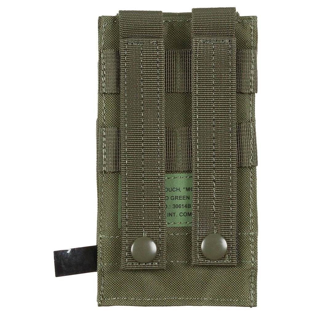 Funda MOLLE verde para cargador M4/M16 con cierre de velcro
