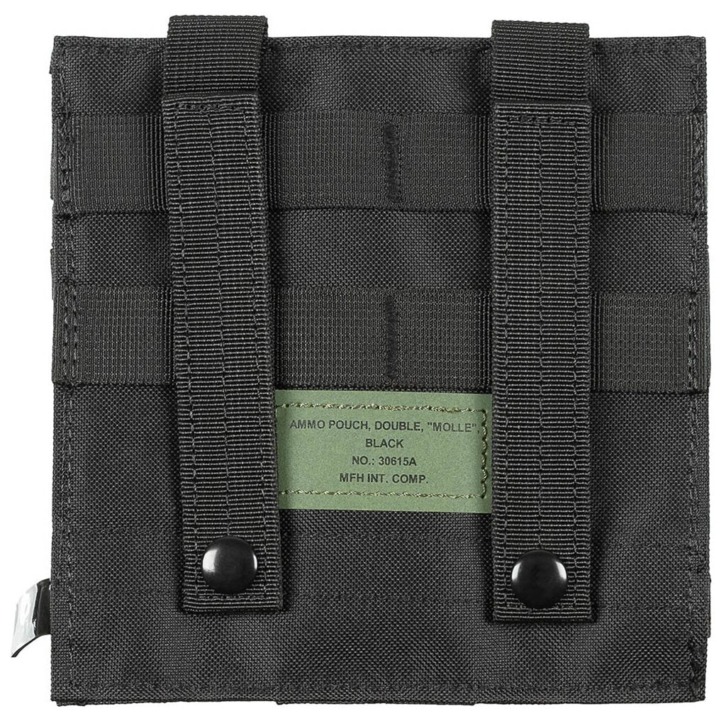 Portacargadores MOLLE doble para cargadores M4/M16 Flecktarn, nylon 100% y cierre de velcro