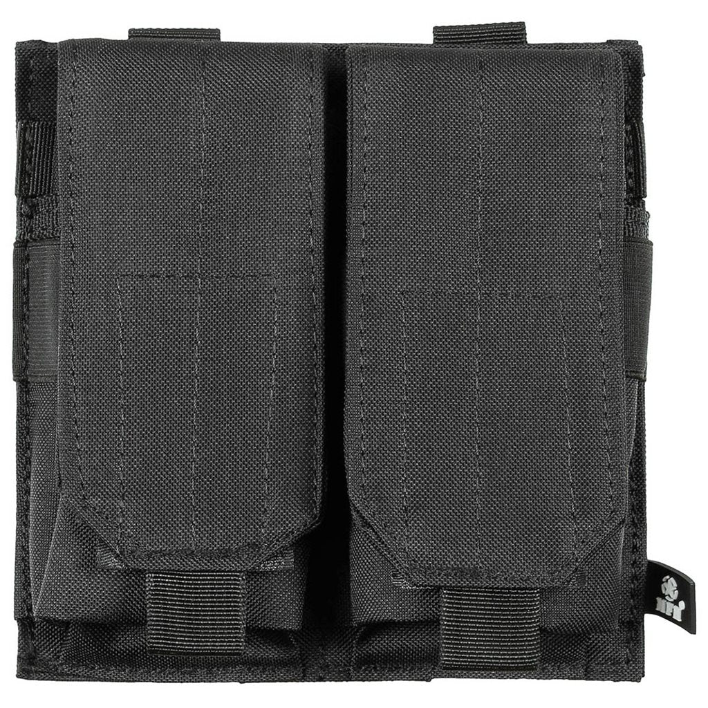Portacargadores MOLLE doble para cargadores M4/M16 Flecktarn, nylon 100% y cierre de velcro