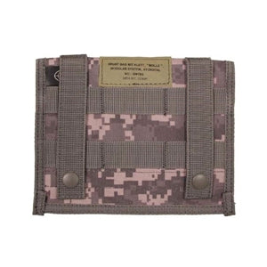 Bolsa MOLLE de pecho ACU DIGITAL para documentos, 18x14 cm, 100% nylon