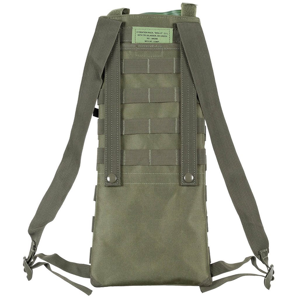 Mochila de hidratación MOLLE WOODLAND 2,5 L con depósito y boquilla