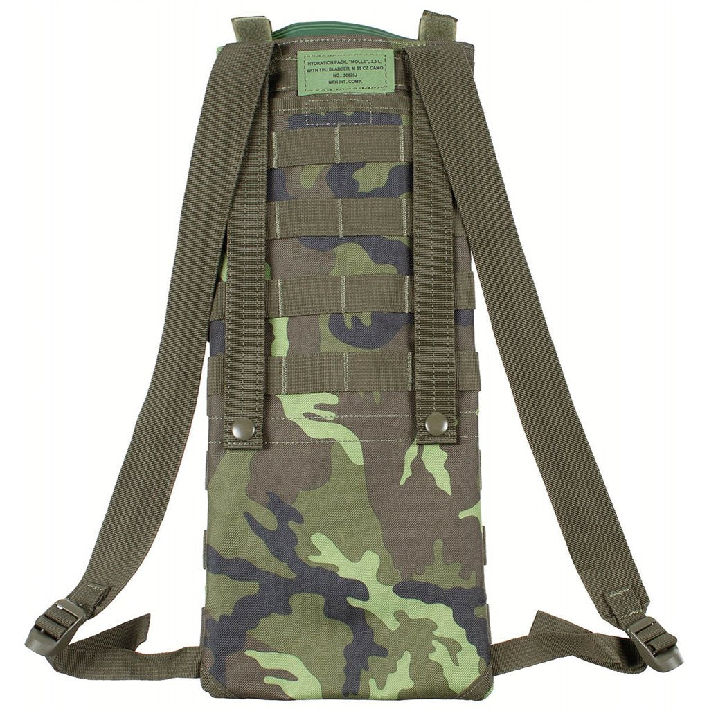Mochila de hidratación MOLLE WOODLAND 2,5 L con depósito y boquilla