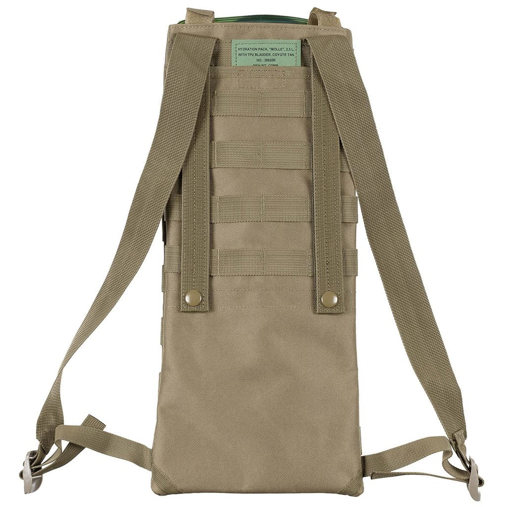 Mochila de hidratación MOLLE WOODLAND 2,5 L con depósito y boquilla