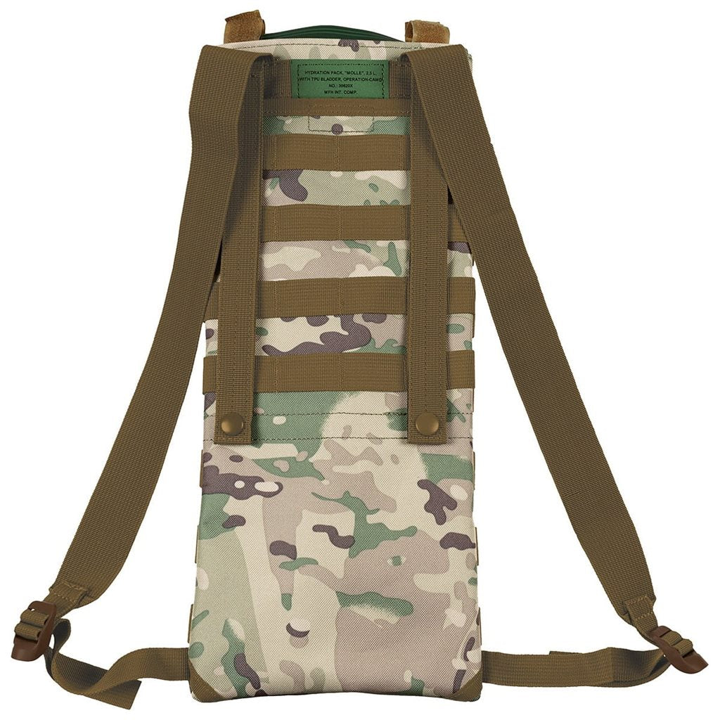 Mochila de hidratación MOLLE WOODLAND 2,5 L con depósito y boquilla