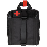 Funda IFAK MOLLE para primeros auxilios negra, 16 x 18 x 8 cm
