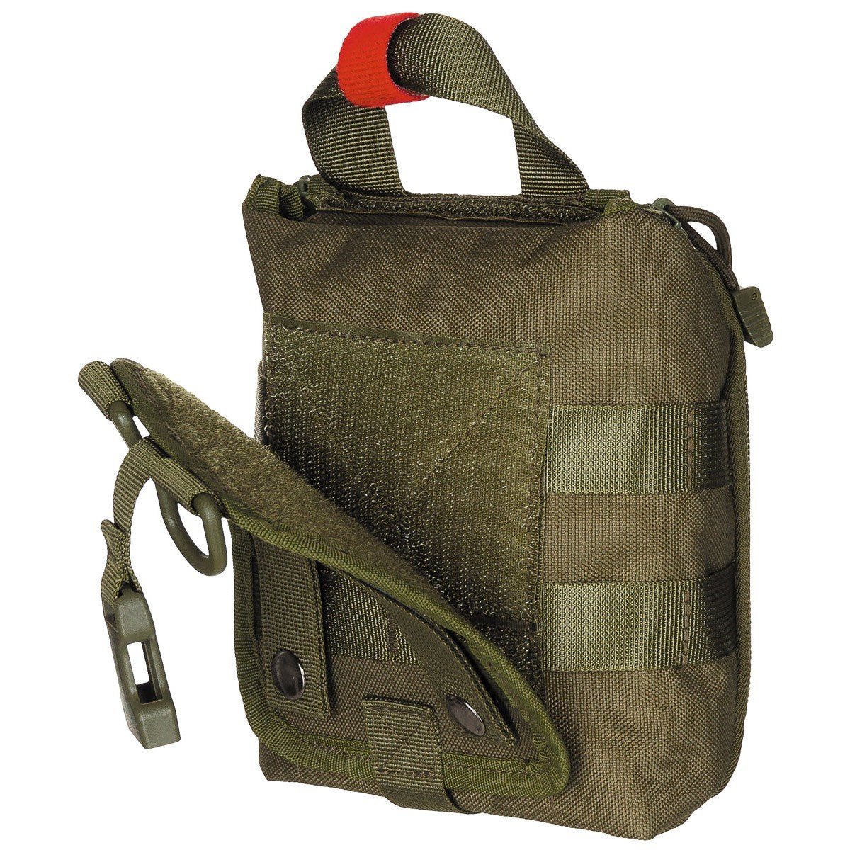 Funda IFAK MOLLE para primeros auxilios negra, 16 x 18 x 8 cm