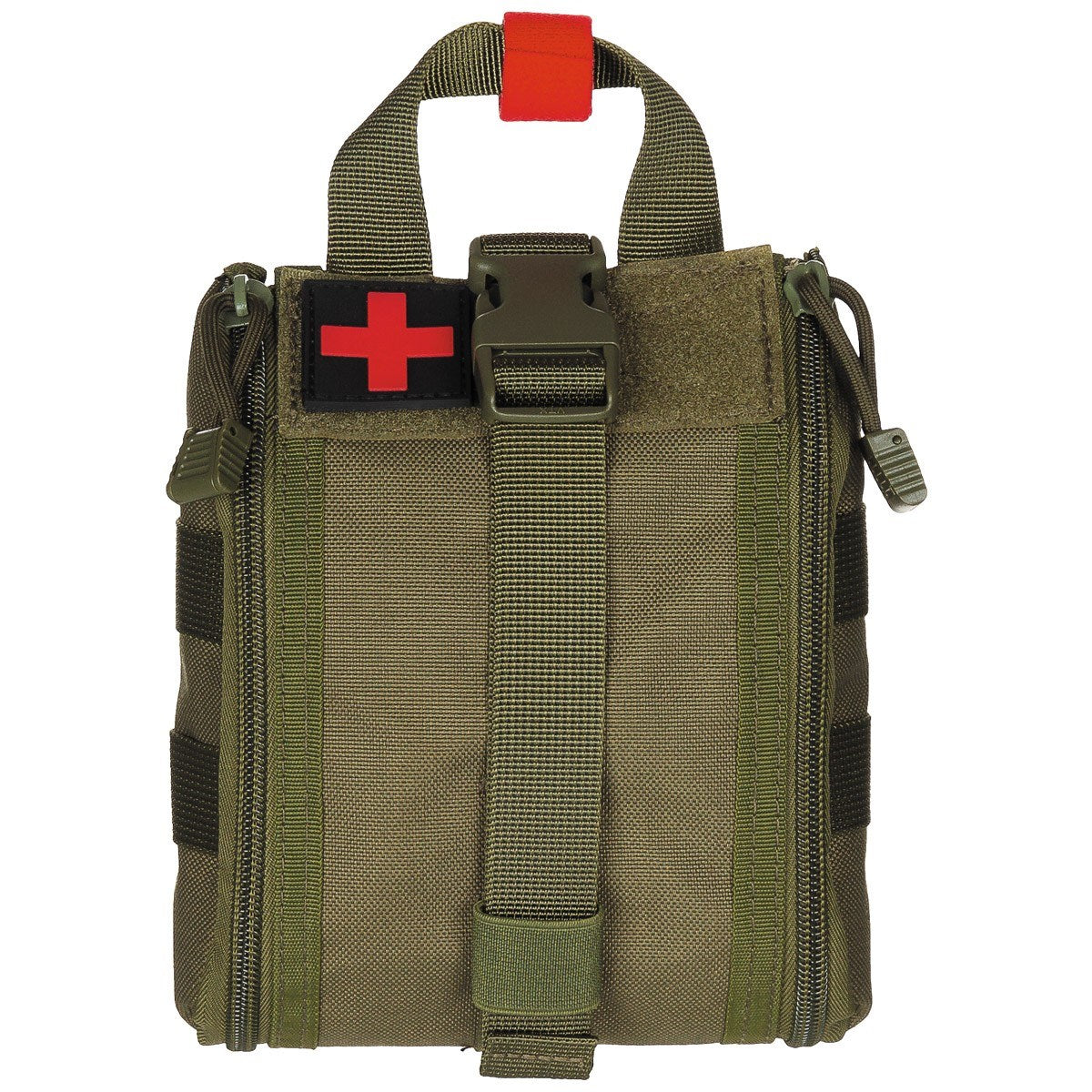 Funda IFAK MOLLE para primeros auxilios negra, 16 x 18 x 8 cm