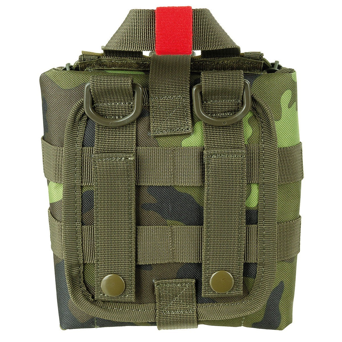 Funda IFAK MOLLE para primeros auxilios negra, 16 x 18 x 8 cm