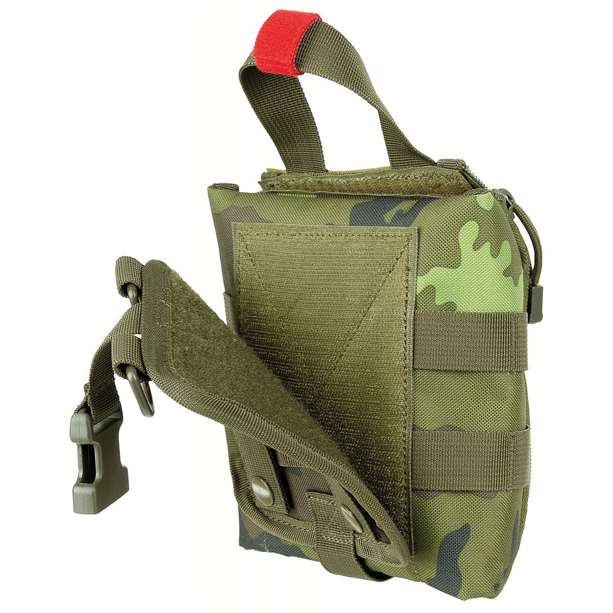 Funda IFAK MOLLE para primeros auxilios negra, 16 x 18 x 8 cm