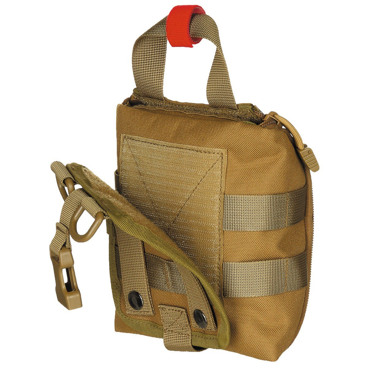 Funda IFAK MOLLE para primeros auxilios negra, 16 x 18 x 8 cm
